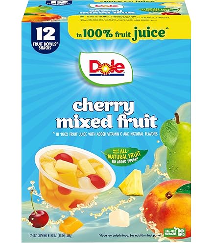 Amazon.com: Dole Mixed Fruit In Black Cherry Gel, 7-Ounce Cups